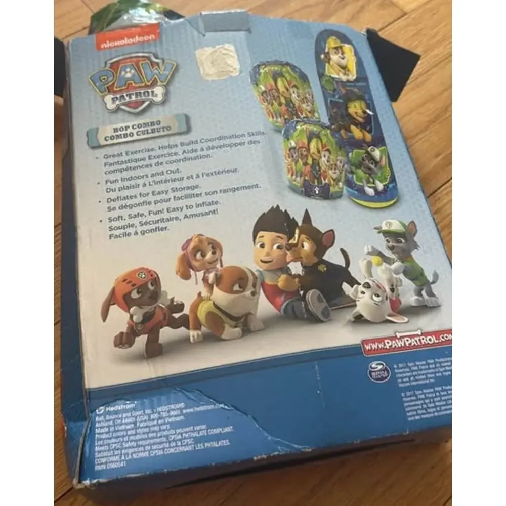 Paw Patrol 36 Bop Bag Punching Bag Gloves Set Nickelodeon Hedstrom Box